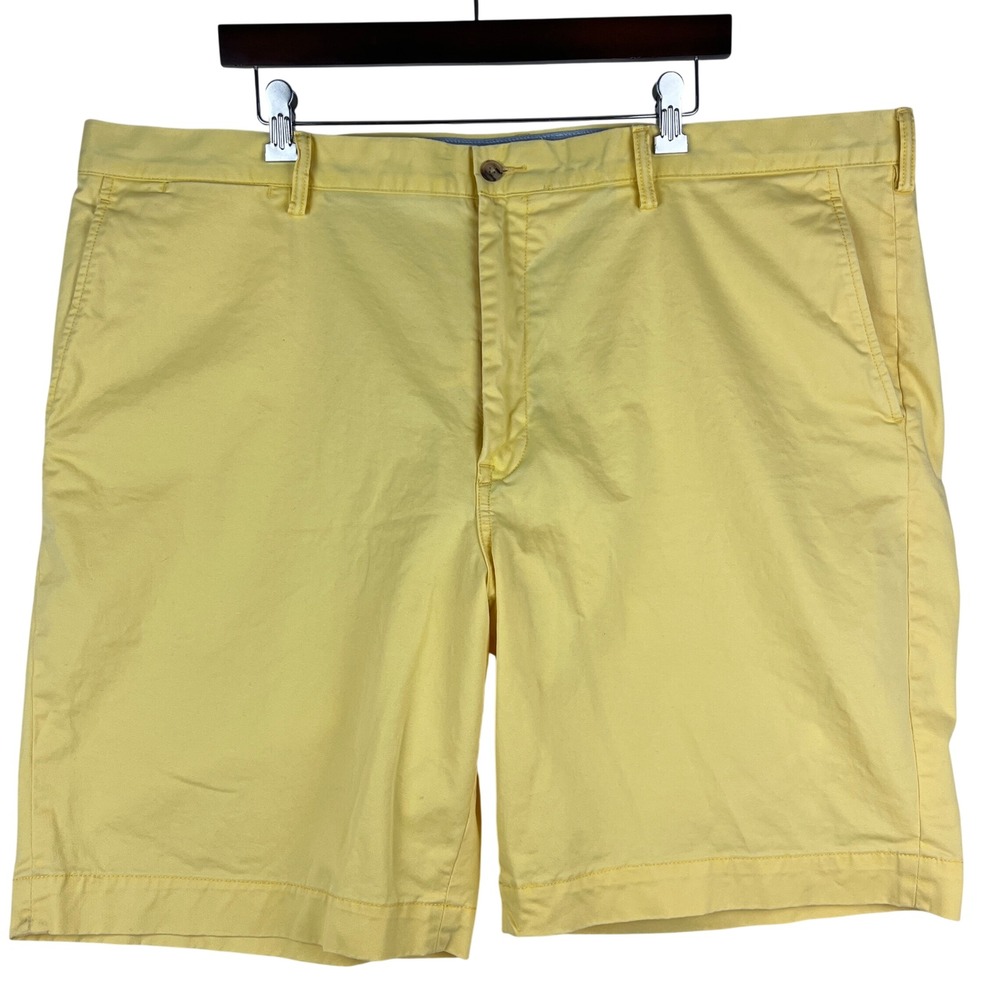 Polo Ralph Lauren Shorts Mens 44 Classic Fit 9 Yellow Stretch Cotton Twill